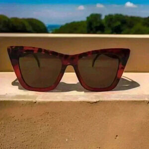 Animal Print Cat Eye Sunglasses